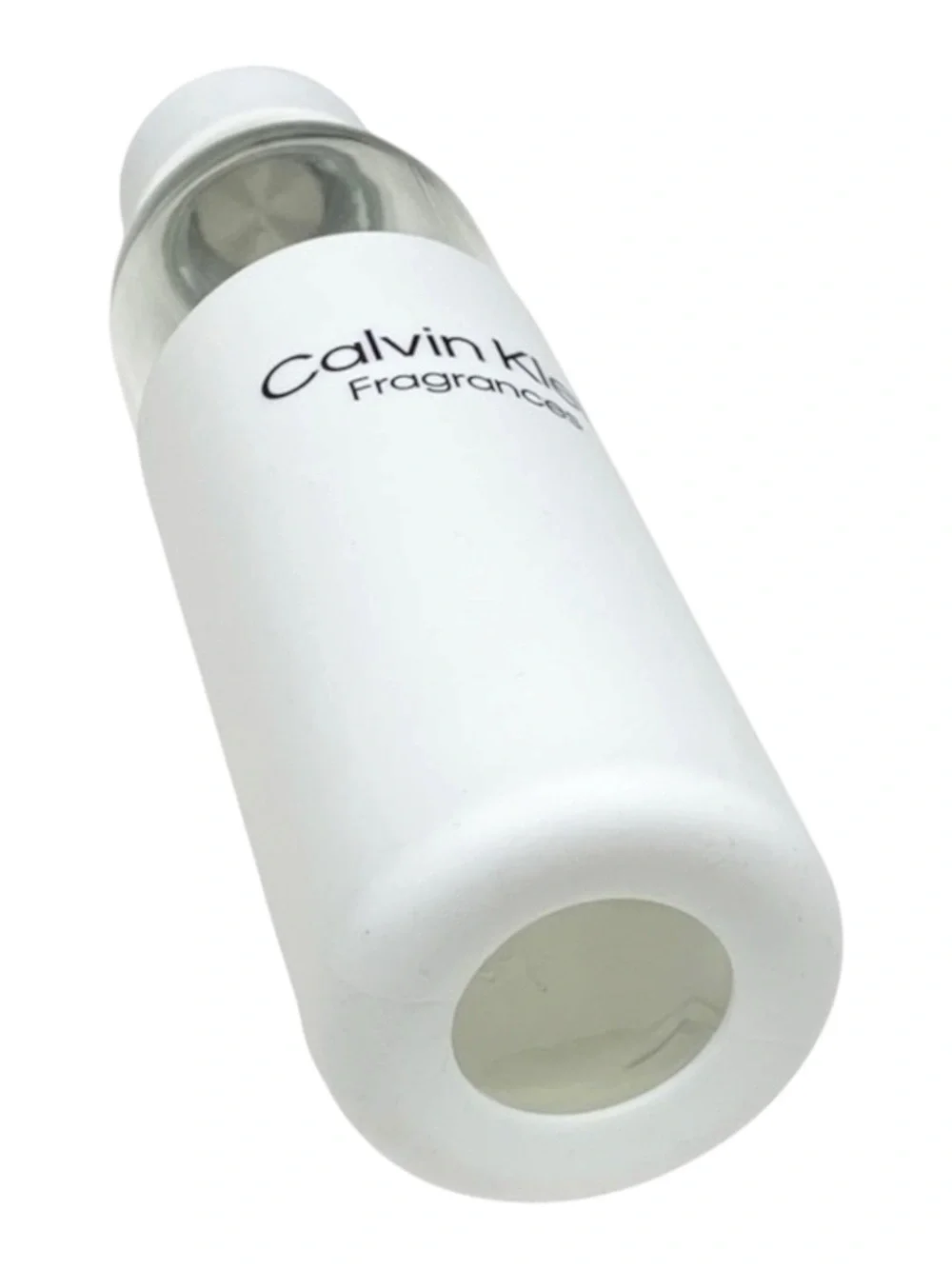 new Calvin Klein ⍟ Logo Reusable Water Bottle ⍟ Soft Sleeve Metal Stopper ⍟ CK ⍟